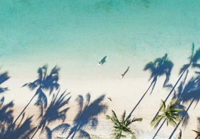 Heritage Le Telfair Aerial beach view