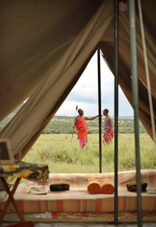 Mobiles Camp von Karisia Walking Safaris in der Laikipia-Wildnis