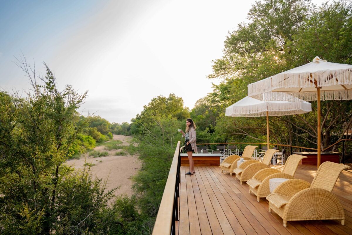 Hauptgebäude der Thornybush Game Lodge im Greater Kruger Reservat