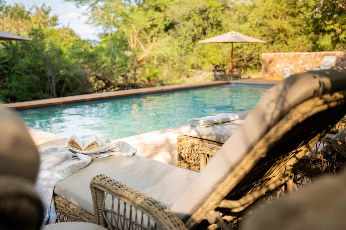Pool in der Thornybush Game Lodge