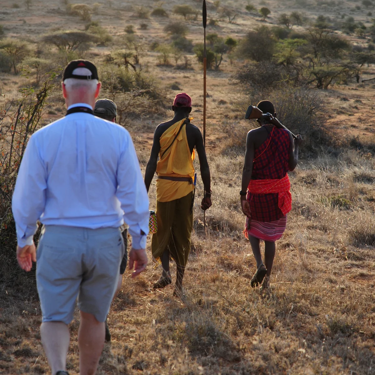 Walking Safari im Sonnenuntergang über Laikipia